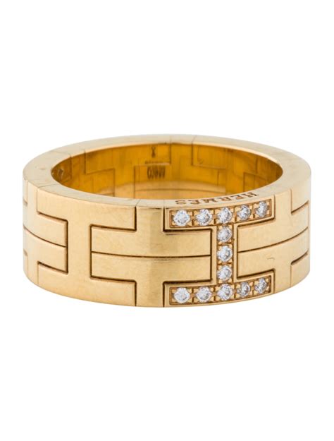 hermes h ring orange|hermes 18k diamond ring.